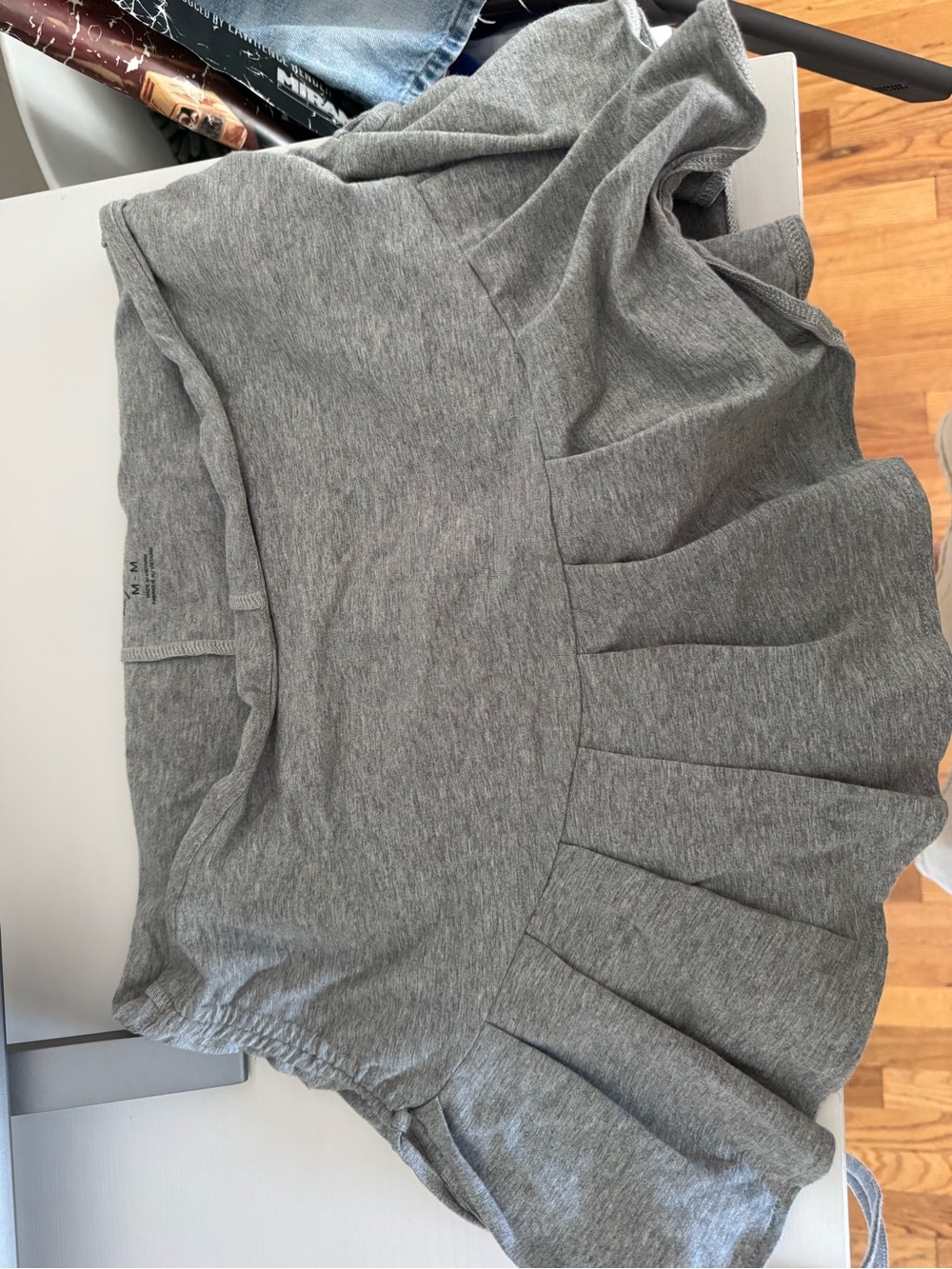 Urban Outfitters Gray Ruffle Mini Skirt